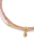 Tonal Chromacolor Miyuki Bracelet Trio - Blush/Gold