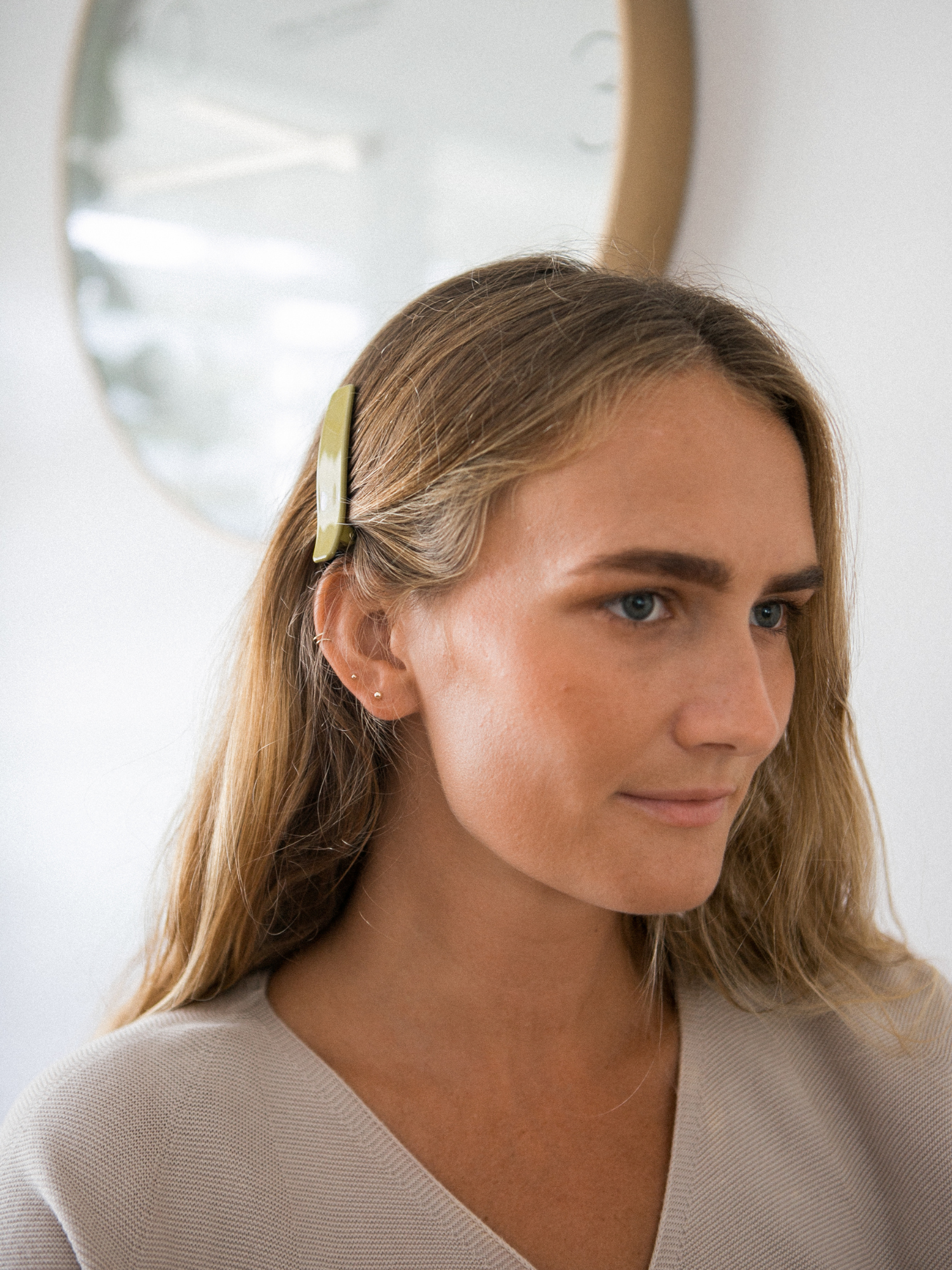 Lani Hair Clips, Assorted: Black + Olive