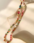 Sunny Non-Tarnish Boho Color Beaded Necklace