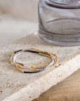 Set/3 Miyuki Beaded Stretch Bracelets (Black/Pink/White)