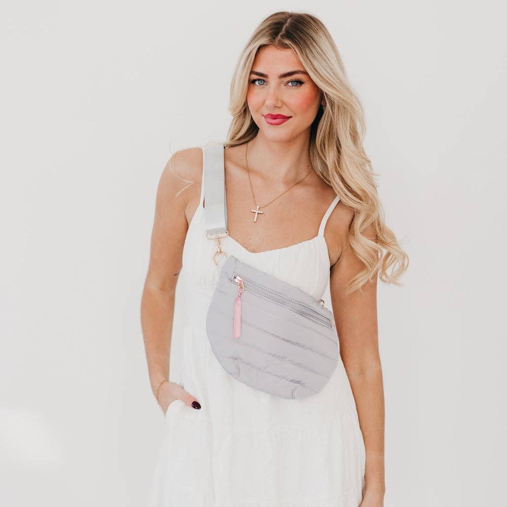 Jolie Puffer Black Bum Bag