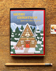 Christmas Cabin Card