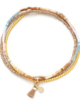 Chromacolor Miyuki Bracelet Trio - Desert Multi/Gold