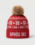 Apres Ski Pom Pom Hat  | Squeaker Dog Toy