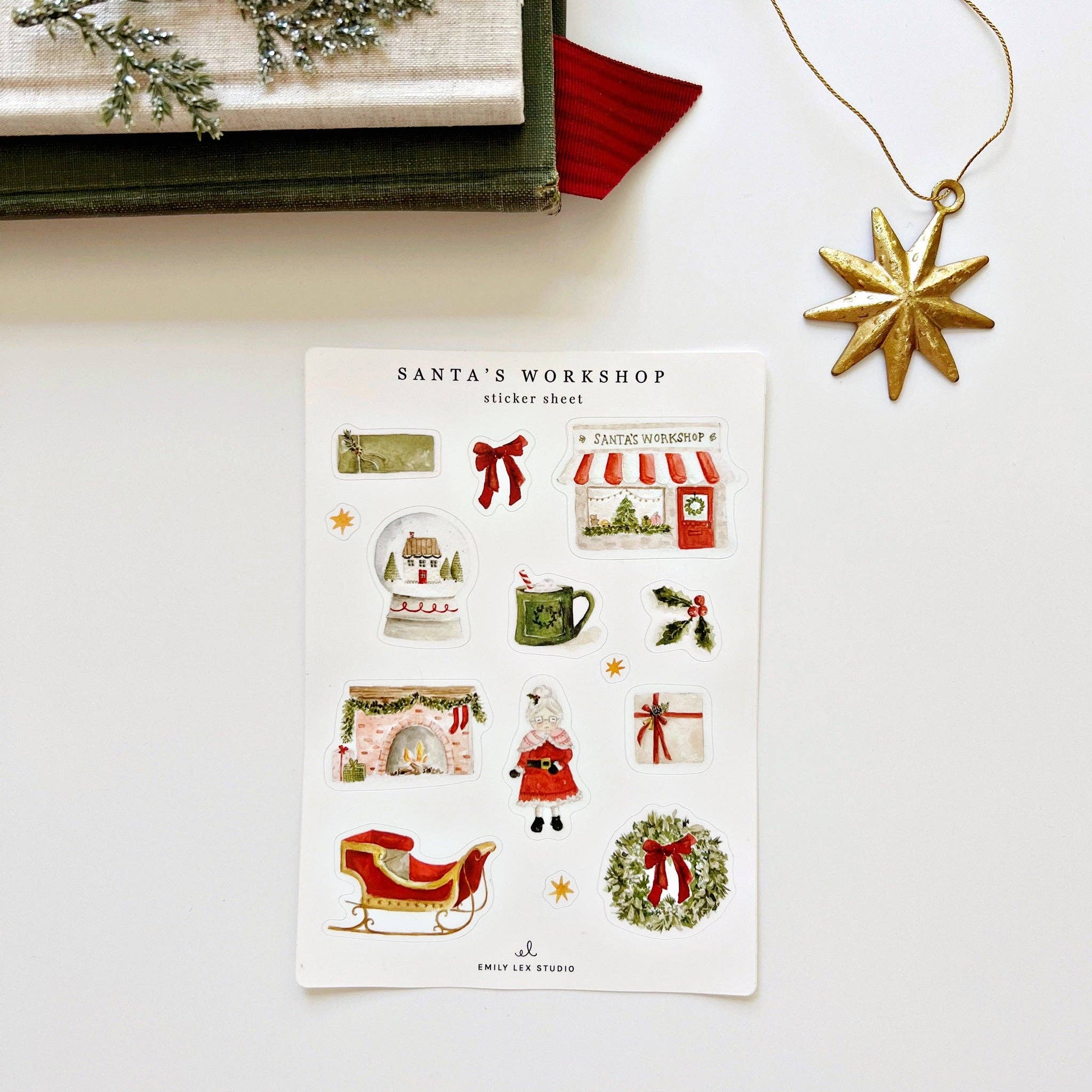 Santa&#39;s Workshop Sticker Sheets