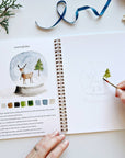 Winter watercolor workbook