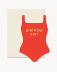 Birthday Suit Flat Greeting Card