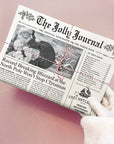 4pk Christmas Newspaper Gift Wrap Sheets - The Jolly Journal