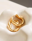 Darcy 18K Gold Non-Tarnish Oval Hoop Earring