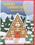 Christmas Cabin Card