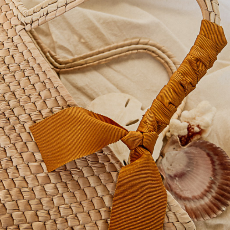Meadow Bow Basket Bag