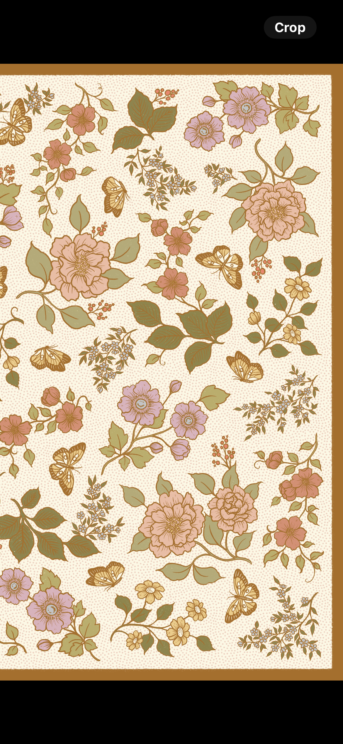 100% Silk Bandana Scarf - Enchanted Butterfly Floral