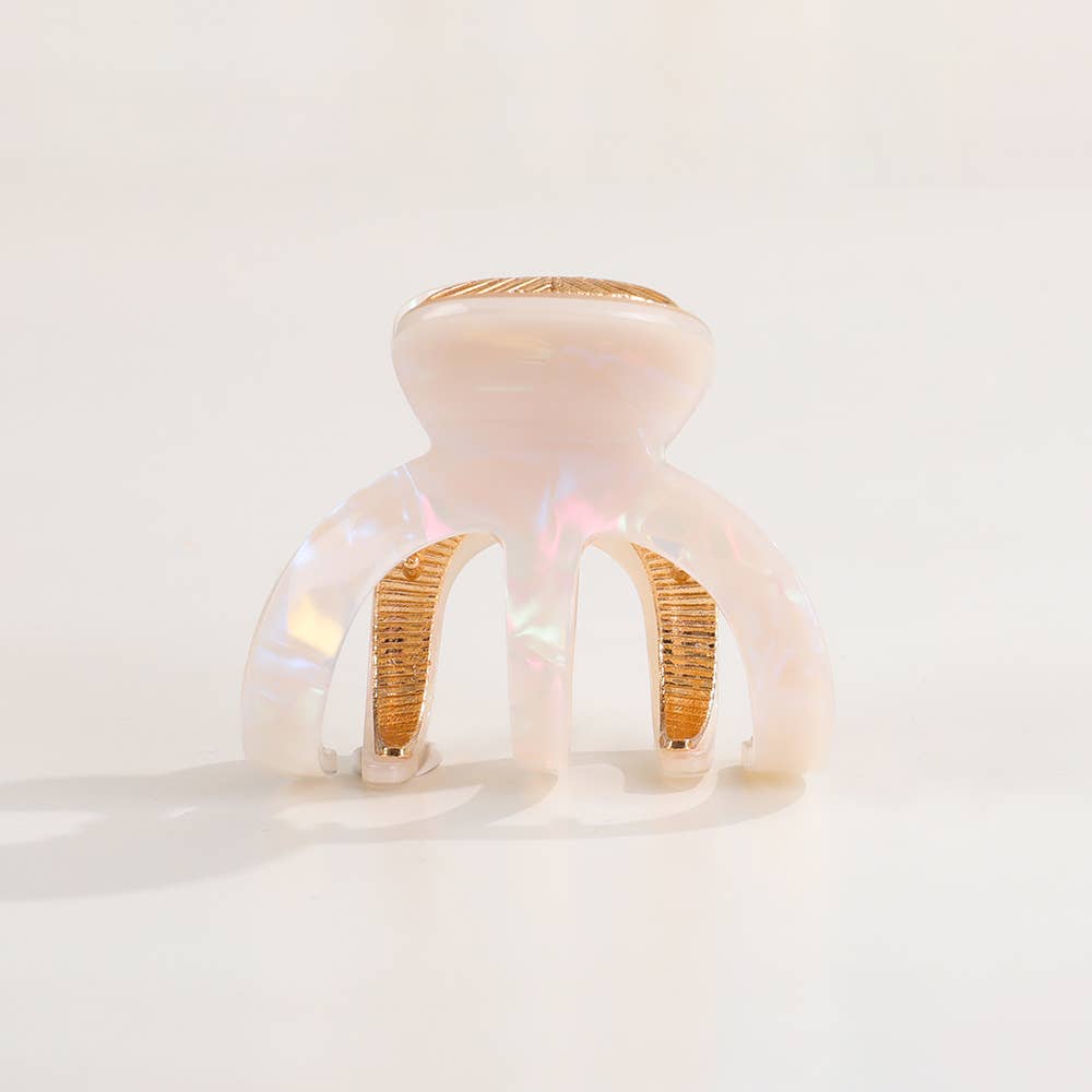 Jade Claw Clip | Small Octopus Metal Claw Clip