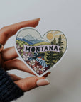 Montana Heart Vinyl Sticker