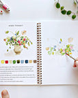 Bouquets watercolor workbook