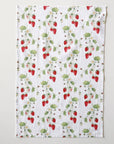 Strawberry cotton flour sack tea towel