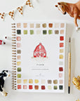 Farm watercolor workbook