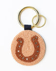 Kelsey Boot Seed Bead Bag Accessory Key Ring Navy