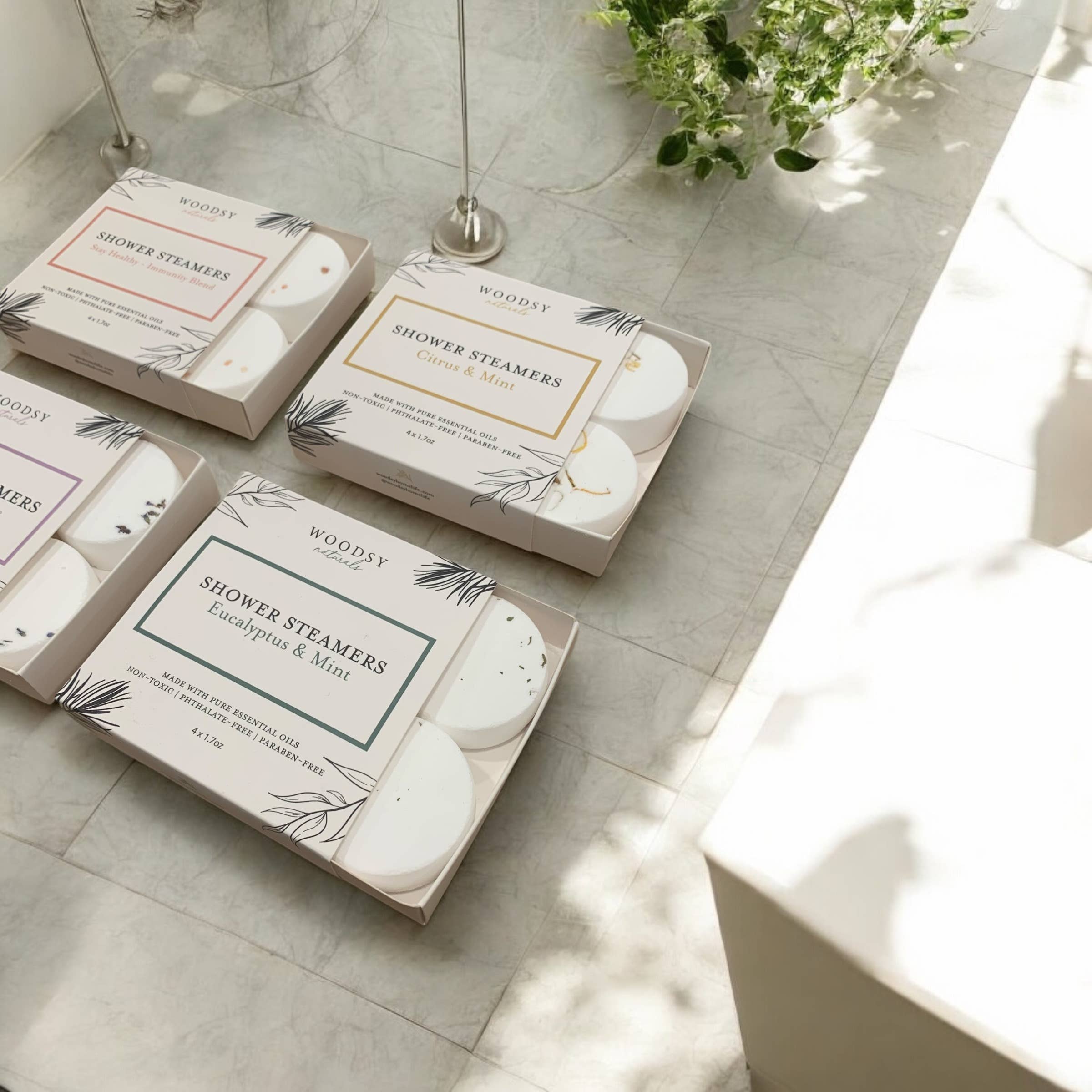 Eucalyptus &amp; Mint l Shower Steamer Gift Set