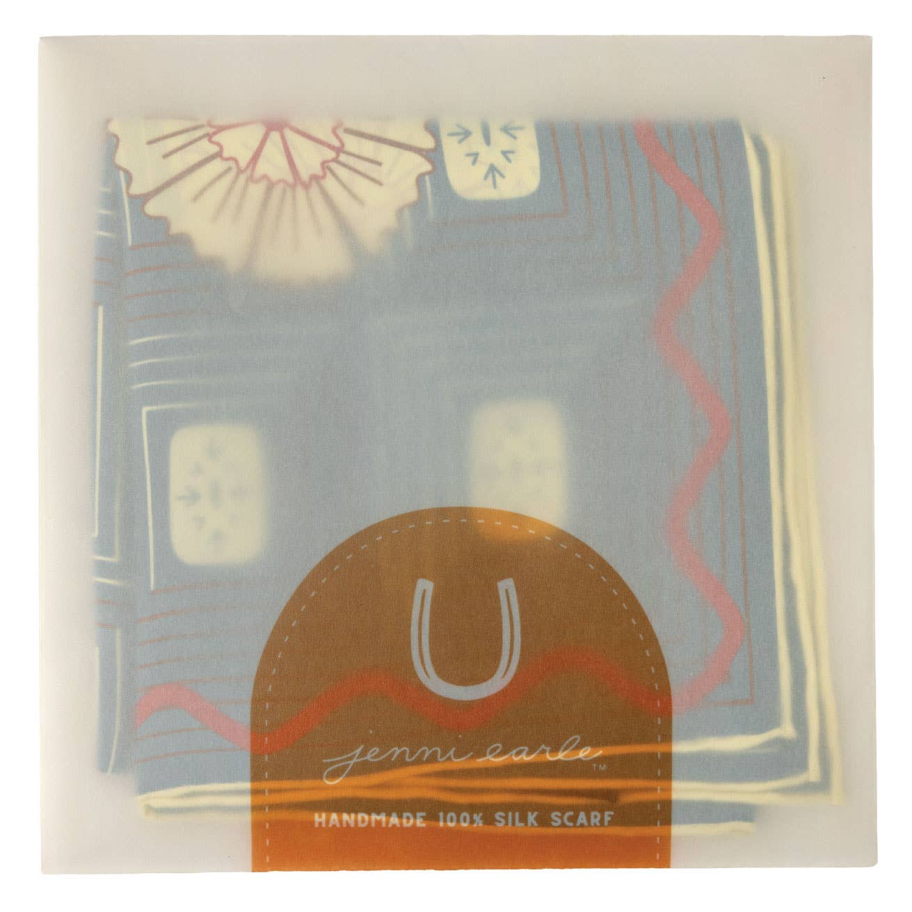 Silk Scarf - ‘But What if You Fly’ – Square Neck/Hair Scarf