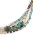 Mixed Media Bracelet - Transformation/African Turquoise/Gold