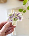 Lilac bouquet sticker