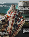 Awa Throw Blanket - Natural / Black | home decor | Spring De