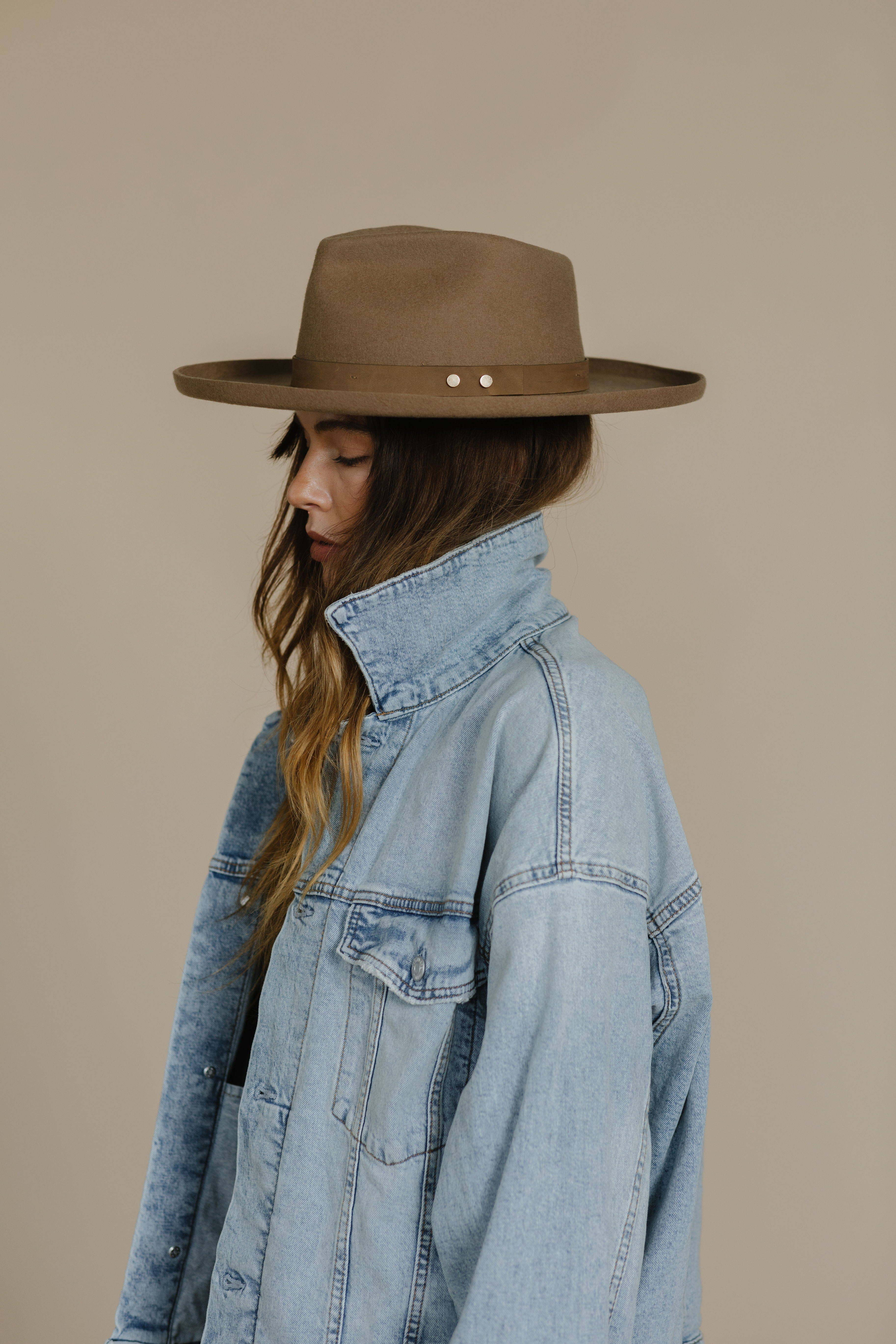 Luca Pencil Brim Teardrop Fedora - Gigi Pip