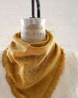 Desert Gold Classic Print Naturally Dyed Bandana (white)