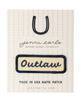 "outlaw" Vintage Inspired Iron On Name Patch