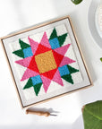 Rainbow Quilt Square Punch Needle Kit