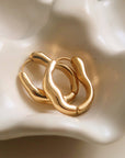 Darcy 18K Gold Non-Tarnish Oval Hoop Earring
