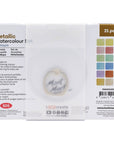 Metallic Watercolor Cake Set in Tin Premium 21pc