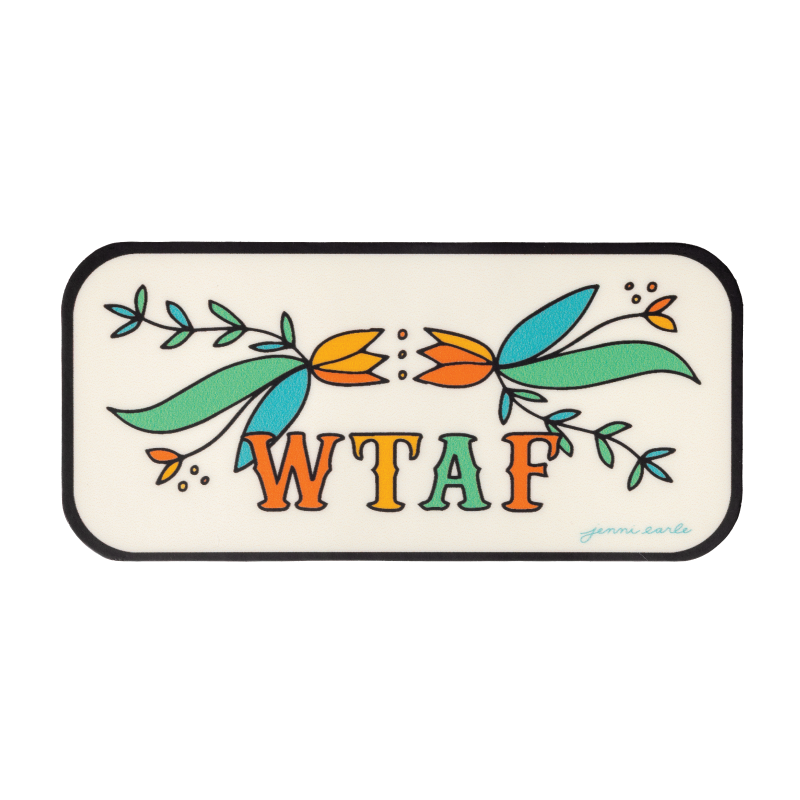 "WTAF" Vinyl Waterproof Sticker