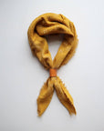 Desert Gold Classic Print Naturally Dyed Bandana (white)