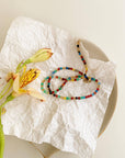Estelle 18K Gold Non-Tarnish Beaded Multi Color Necklace