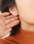 Mackenzie 18K Non-Tarnish U-Shape Hoop Earring