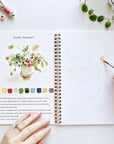 Bouquets watercolor workbook