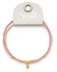 Tonal Chromacolor Miyuki Bracelet Trio - Blush/Gold