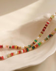 Sunny Non-Tarnish Boho Color Beaded Necklace