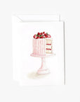 Pink cake mini enclosure notecard