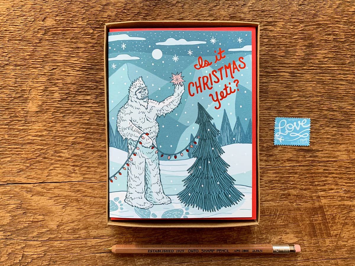 Christmas Yeti Card