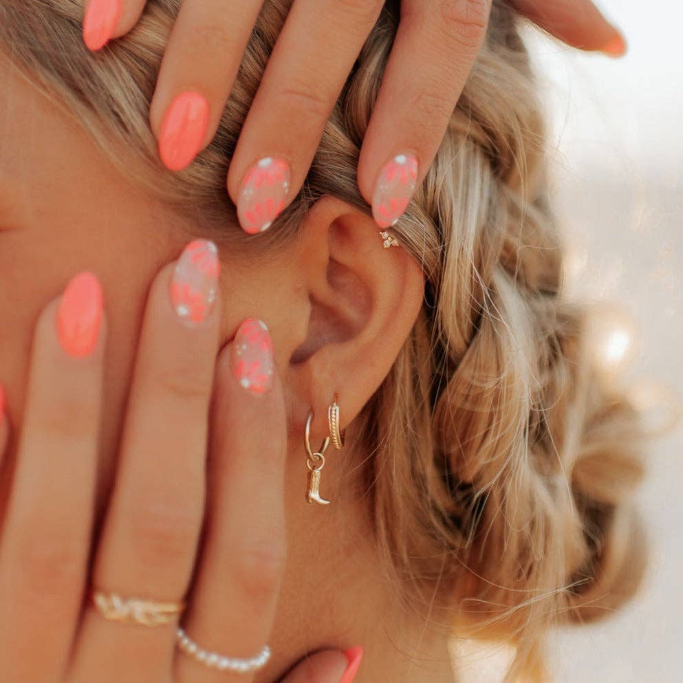 Dolly Boot Hoops: Gold