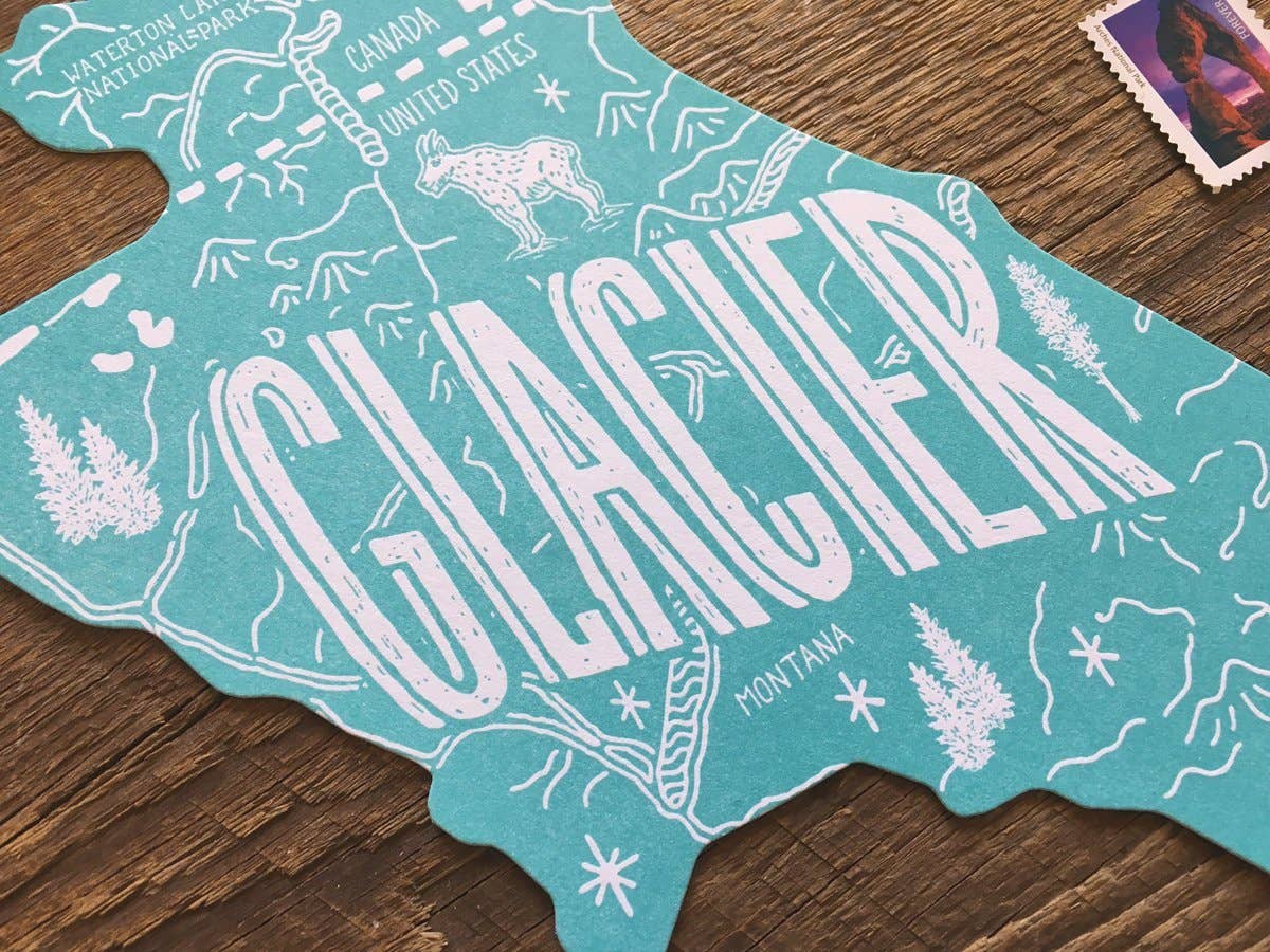 Glacier National Park Postcard