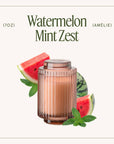 Scented Candle - Watermelon Mint Zest - 7oz | La Jolie Muse