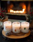 Candy Cane Holiday Confetti Icon 12oz Candle