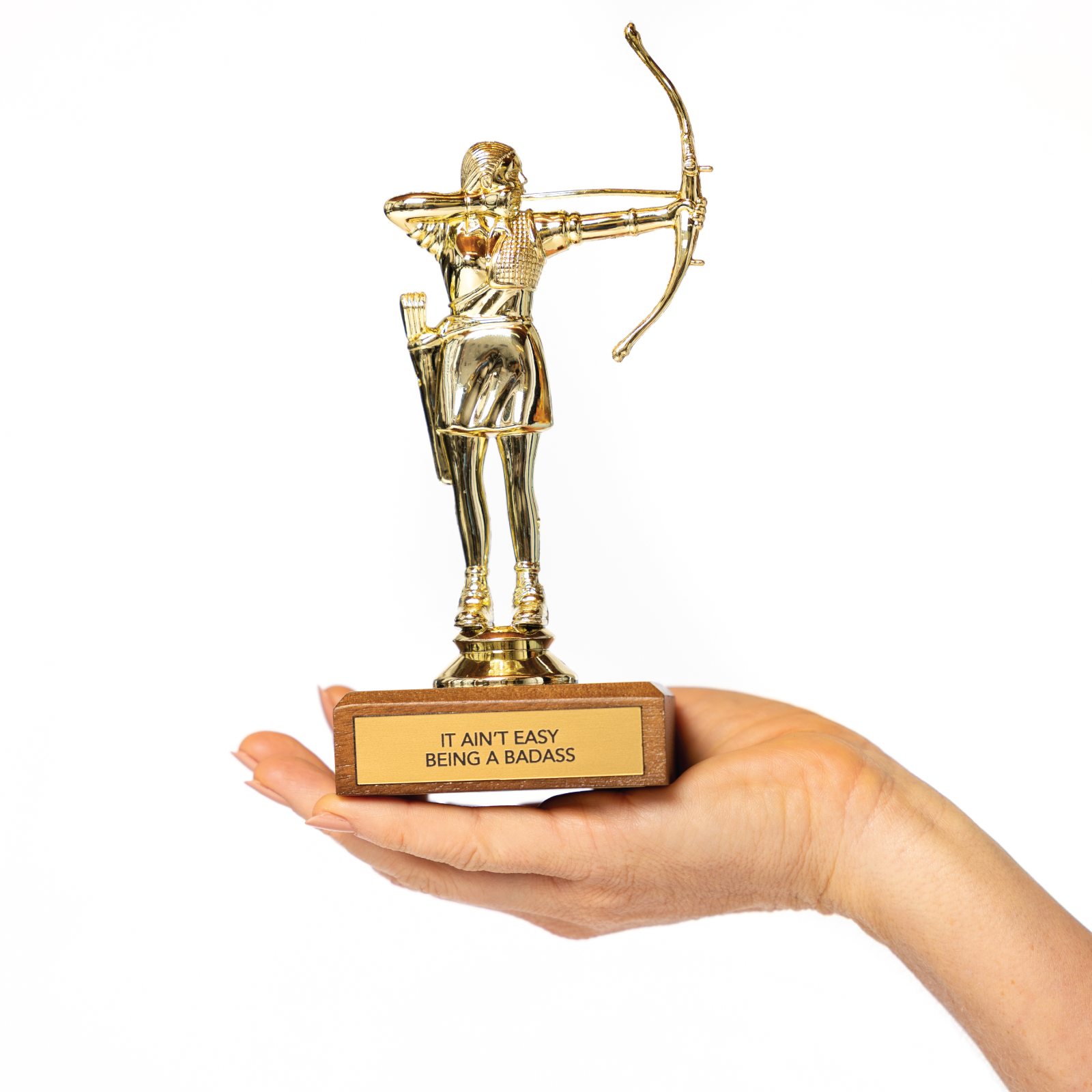 Encouraging Trophy - "IT AIN'T EASY BEING A BADASS"