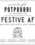 Festive AF Simmer Pot Potpourri