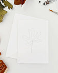 Fall leaves paintable watercolor notecard set