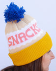 Yellow Snacks pom pom hat